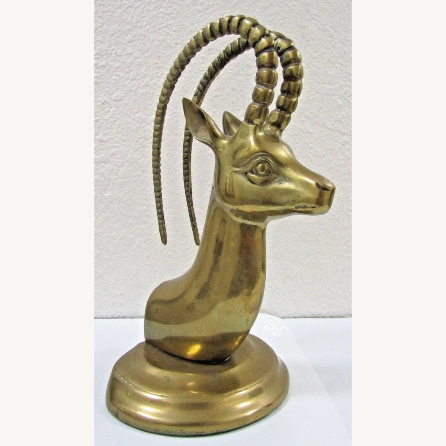 Mid-Century Modern Brass Ibex Bookends Circa 1950s - image-5
