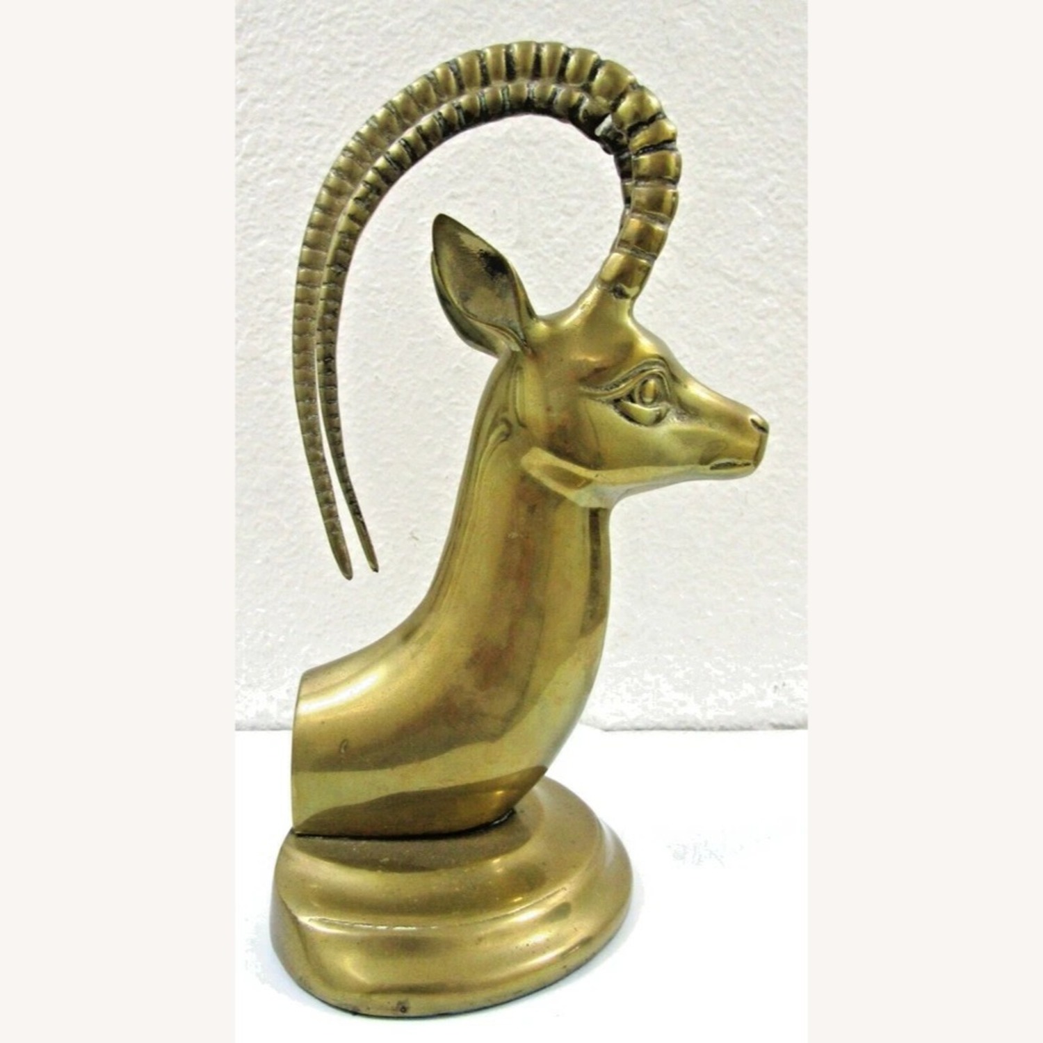 Mid-Century Modern Brass Ibex Bookends Circa 1950s - image-6