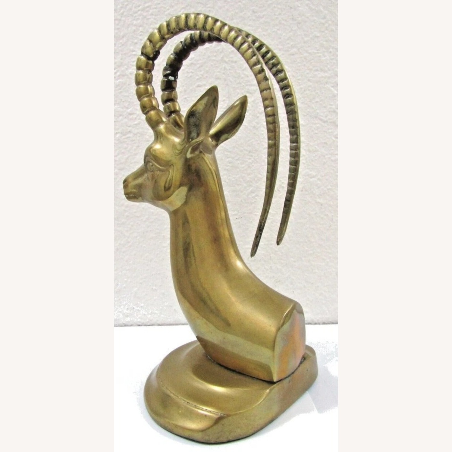 Mid-Century Modern Brass Ibex Bookends Circa 1950s - image-9