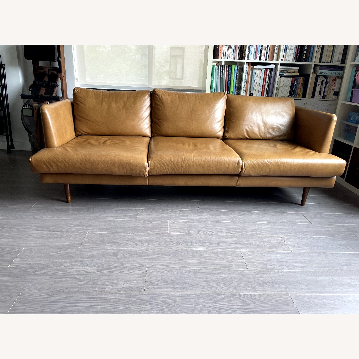AllModern Miller 84" Genuine Leather Sofa - image-2
