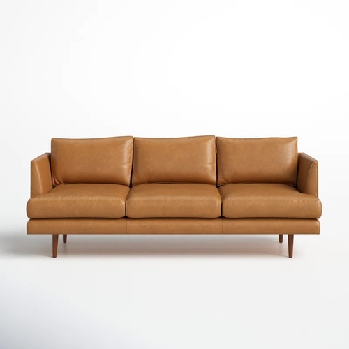 Used AllModern Miller 84" Genuine Leather Sofa for sale on AptDeco