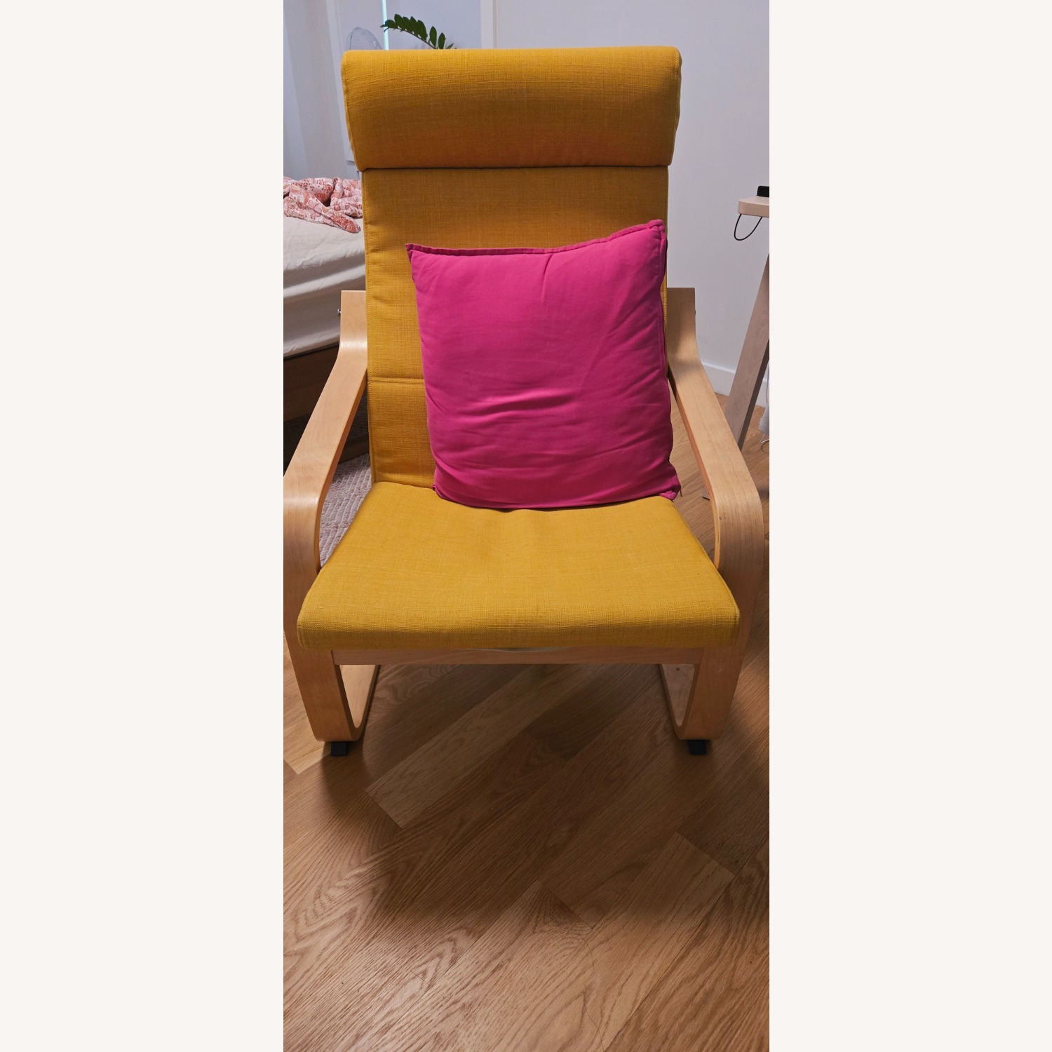 IKEA Poang Chair with Cushion - AptDeco IKEA Poang Chair with Cushion - AptDeco