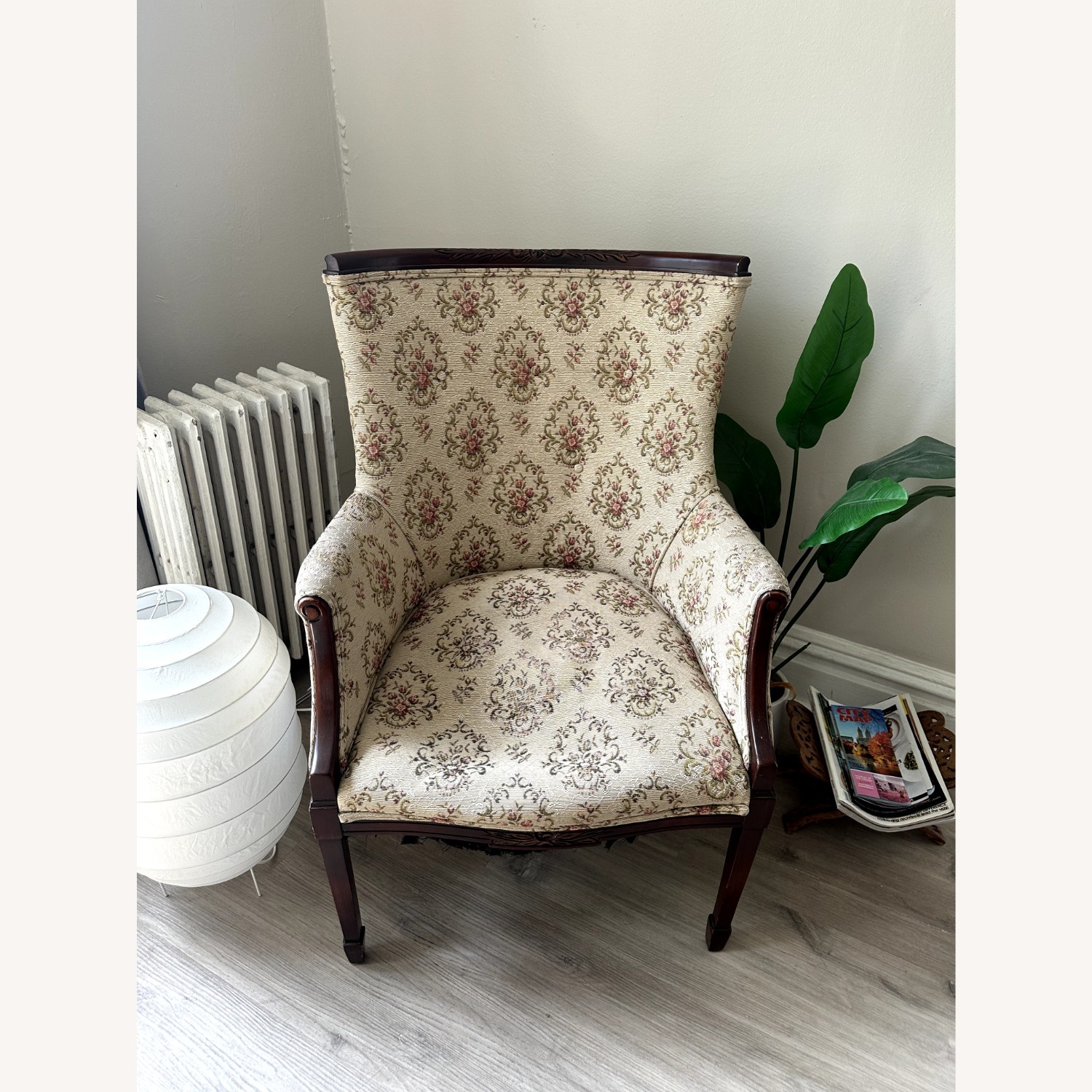 Vintage Parisian 1950s Floral Armchair  - image-3