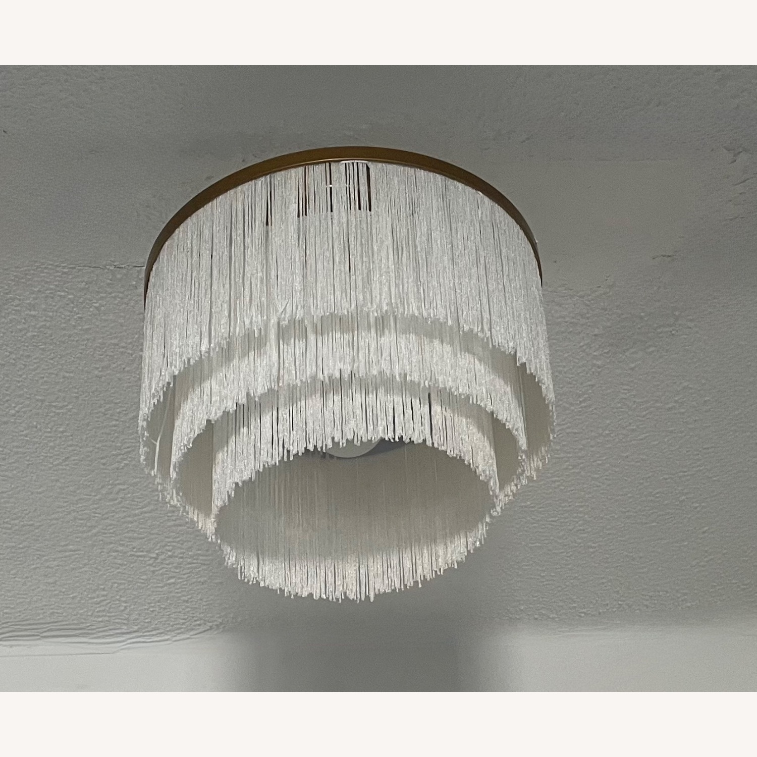 Fringe Chandelier with Brushed Gold Base - image-2