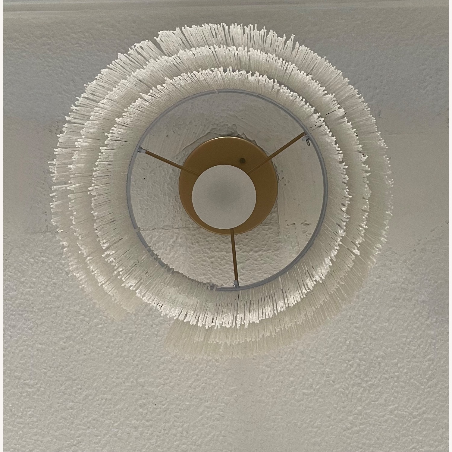 Fringe Chandelier with Brushed Gold Base - image-4