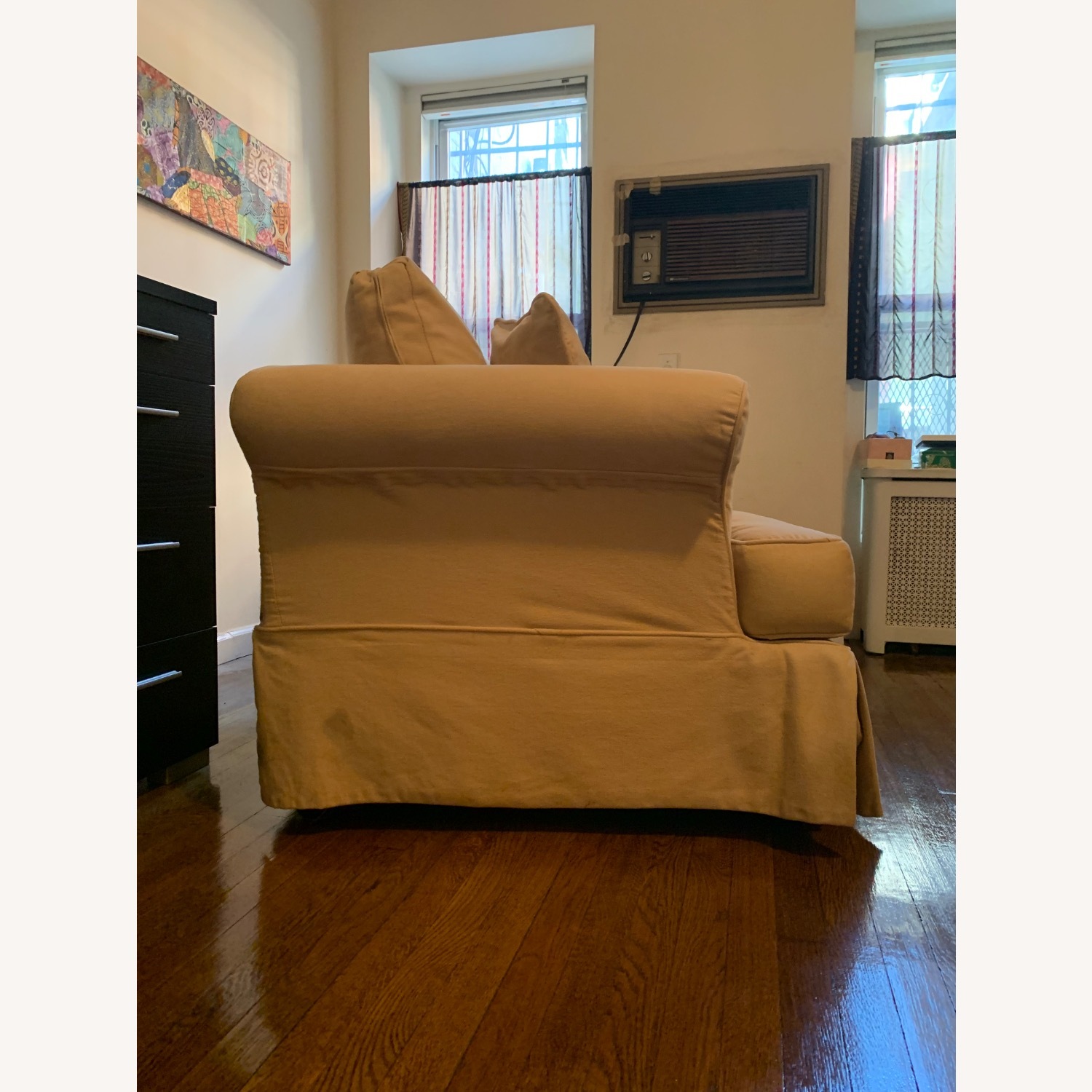 Sleeper Sofa Beige Twin size - image-3