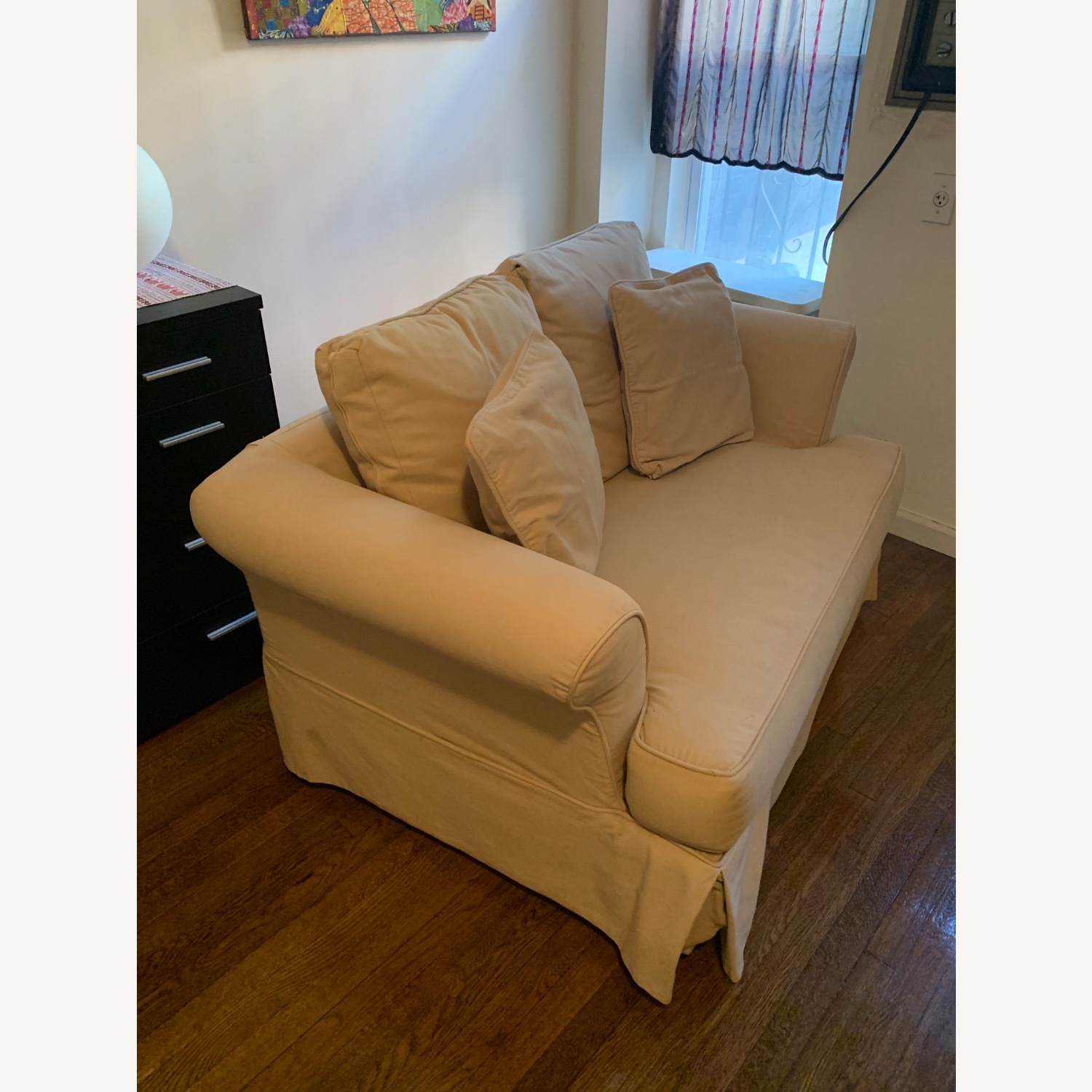 Sleeper Sofa Beige Twin size - image-2