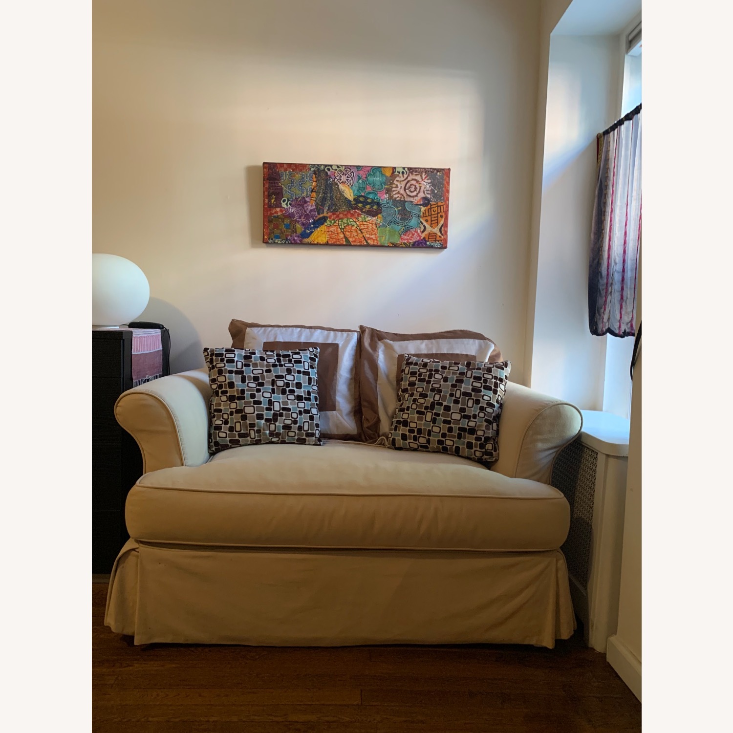 Sleeper Sofa Beige Twin size - image-10