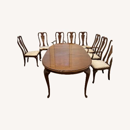 Used Solid Wood Dining Set for sale on AptDeco