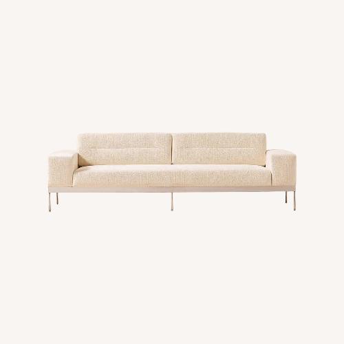 Used CB2 Mauro White Sofa for sale on AptDeco
