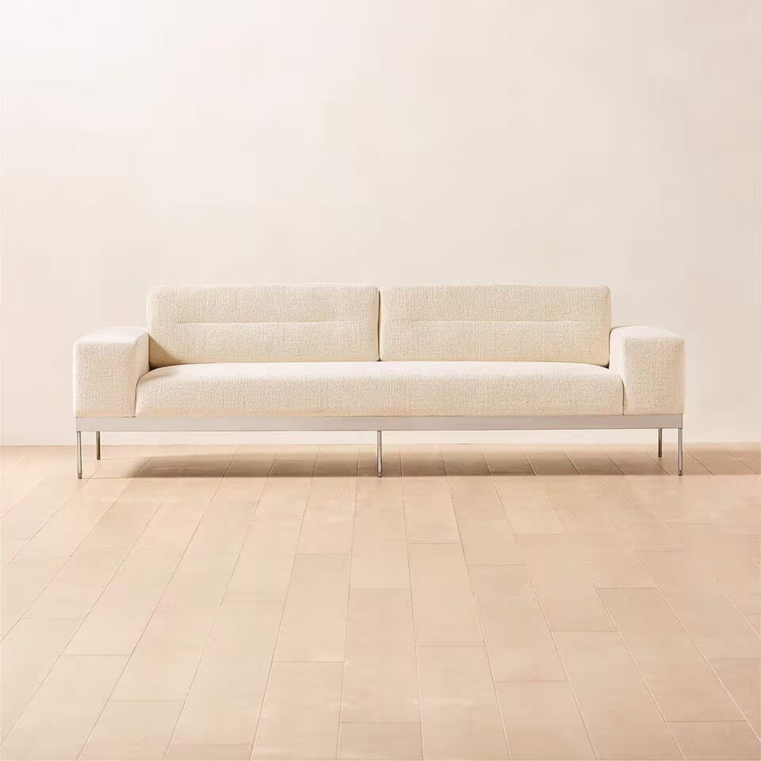 CB2 Mauro White Sofa - image-4