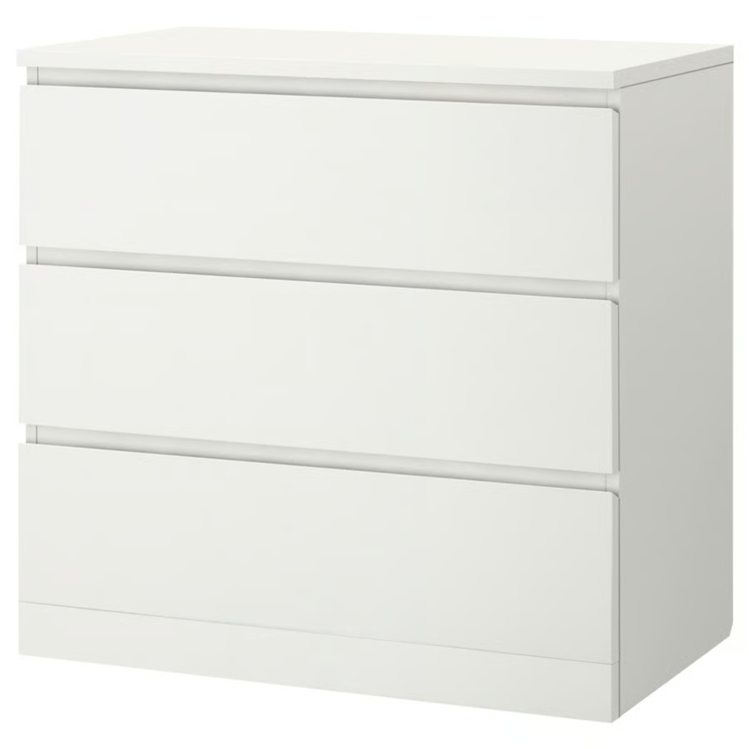 IKEA MALM White 3-drawer Chest - image-8
