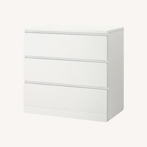 Used IKEA MALM White 3-drawer Chest for sale on AptDeco