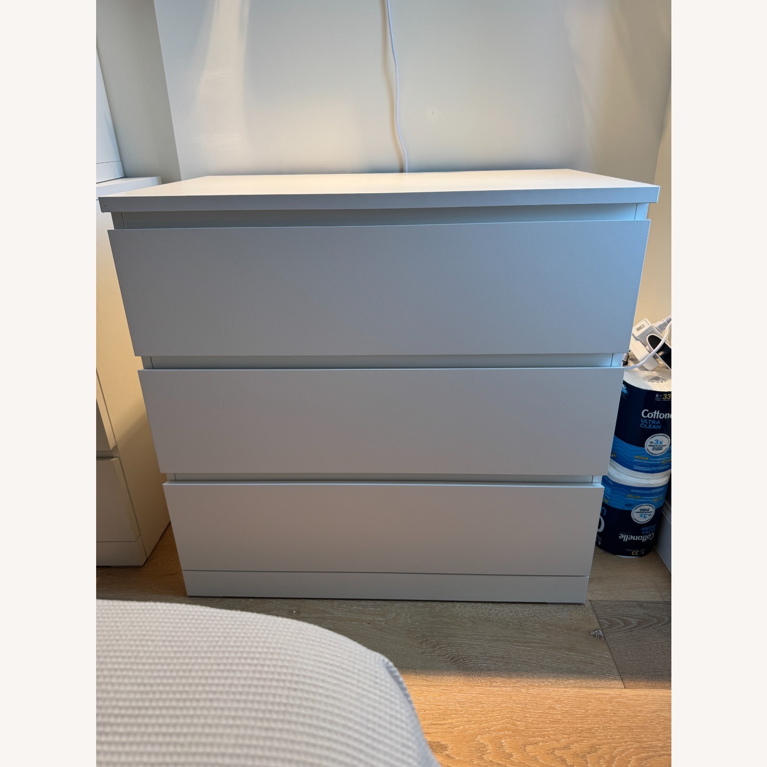 IKEA MALM White 3-drawer Chest - image-1