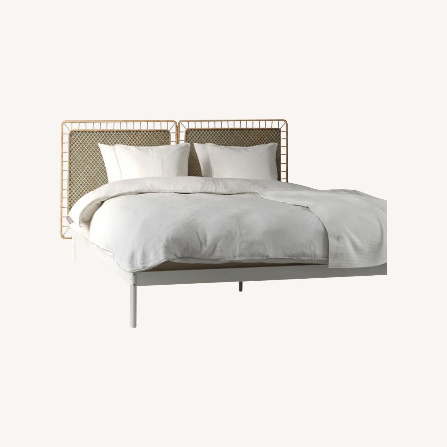 IKEA Queen Bed Frame with 2 Headboards - image-0