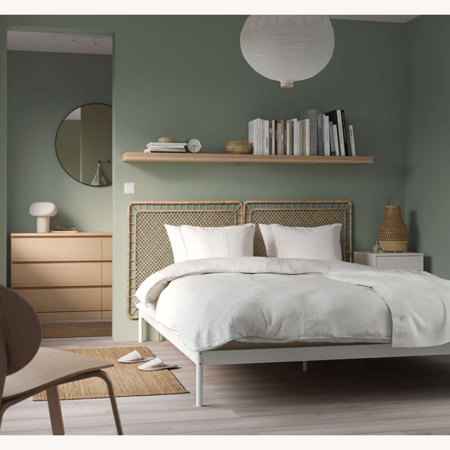 IKEA Queen Bed Frame with 2 Headboards - image-3