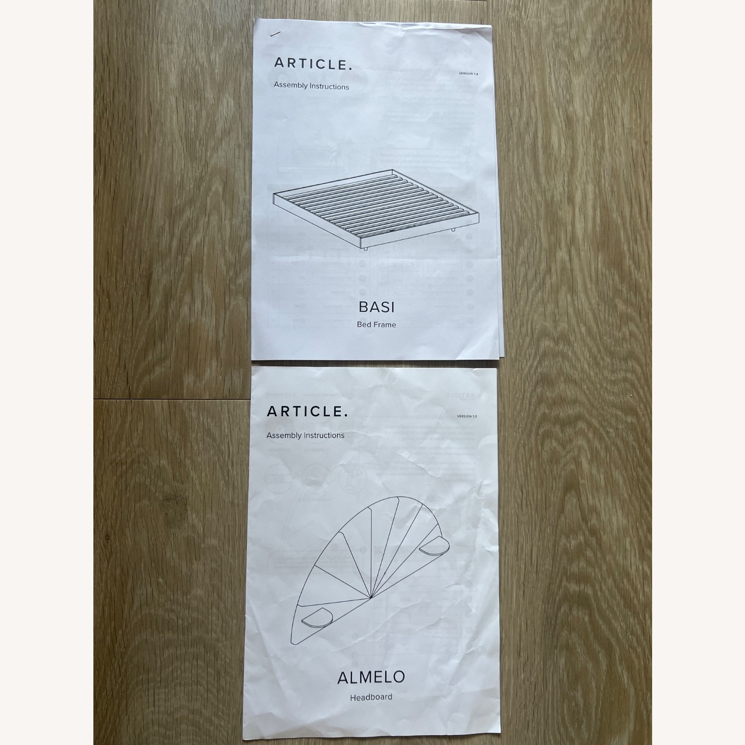 Article Basi Queen Oak Bedframe - image-8