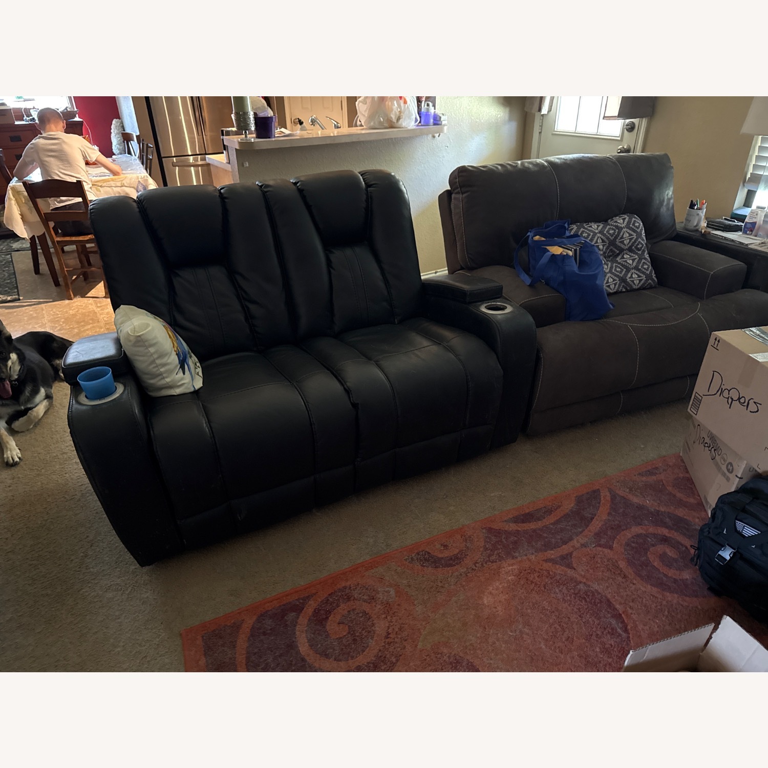 Kingvale Court Dual Power Reclining Loveseat - image-2