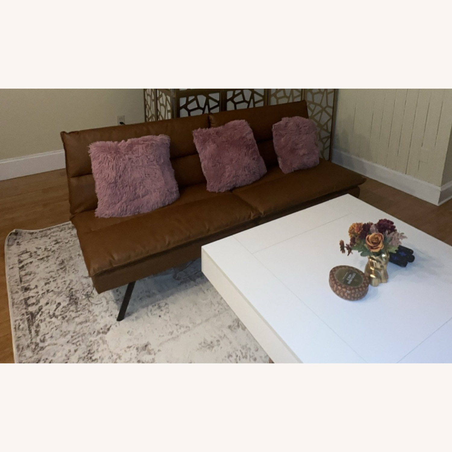 Brown Futon Sofa Bed - image-2