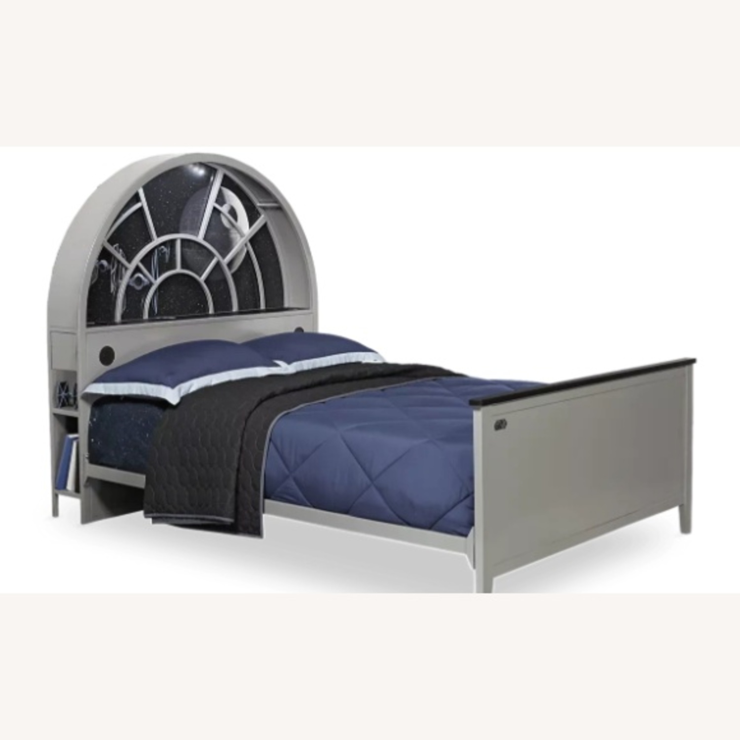 Star Wars Millennium Falcon Gray Full Bookcase Bed - image-4