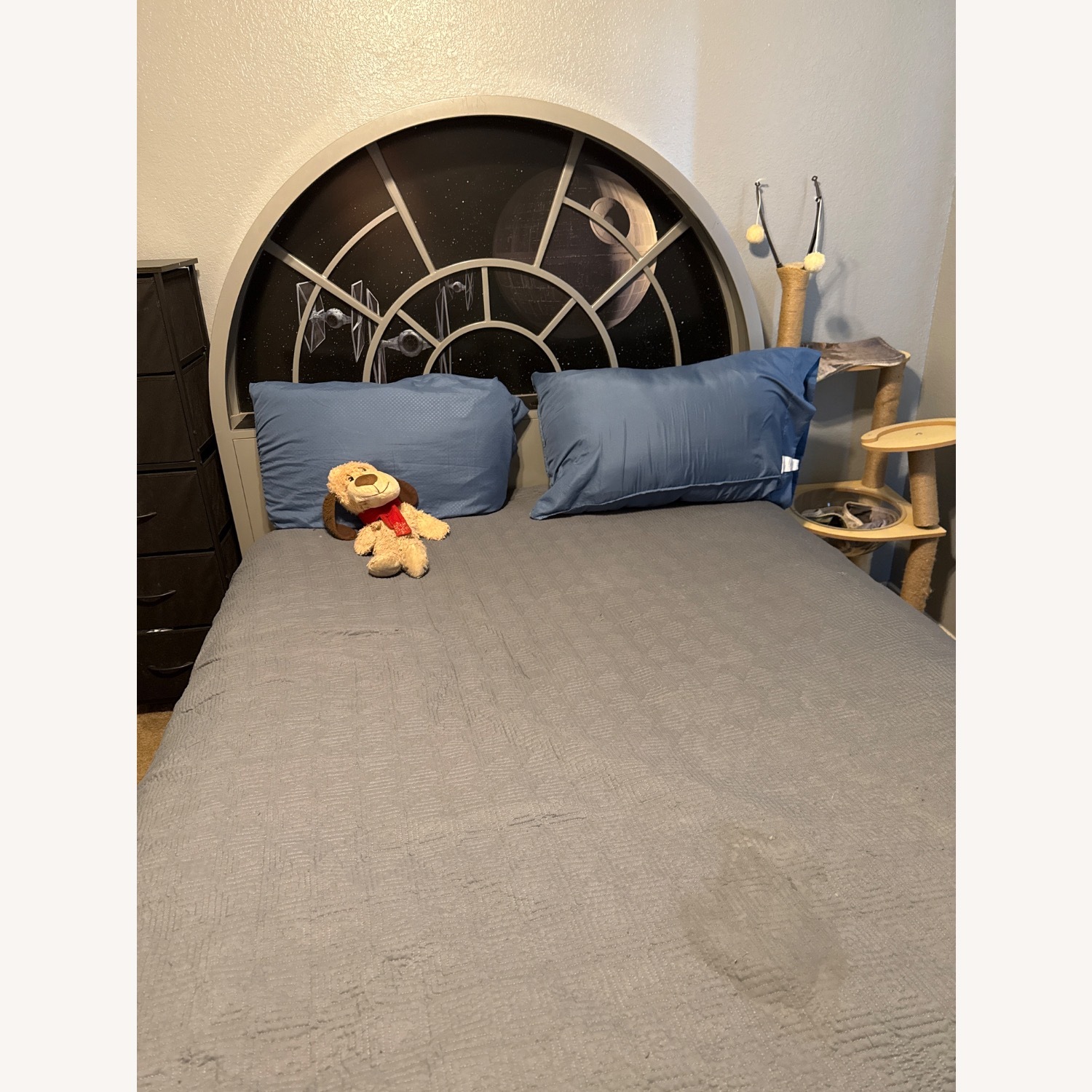 Star Wars Millennium Falcon Gray Full Bookcase Bed - image-3