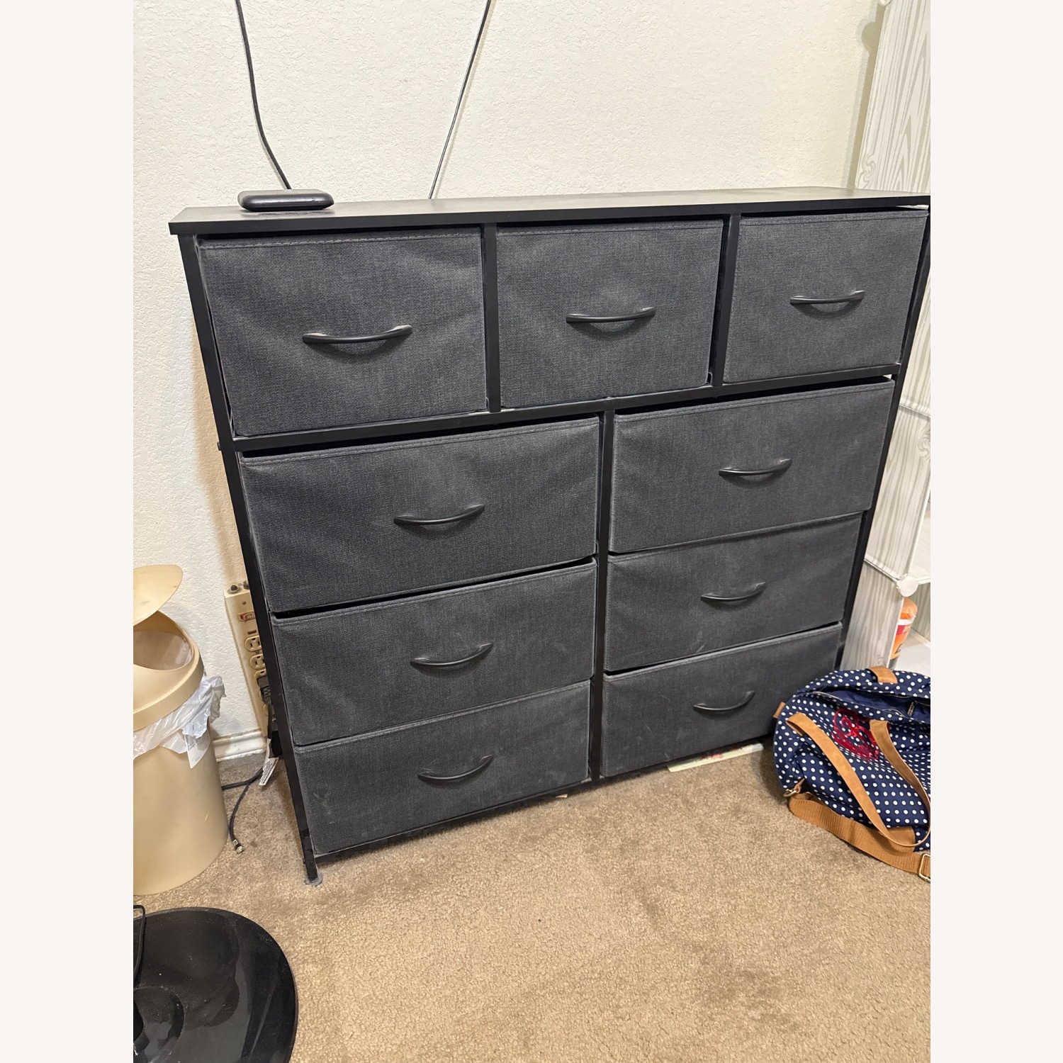 ZUNMOS Fabric Storage Dresser with 9 Drawers - image-1