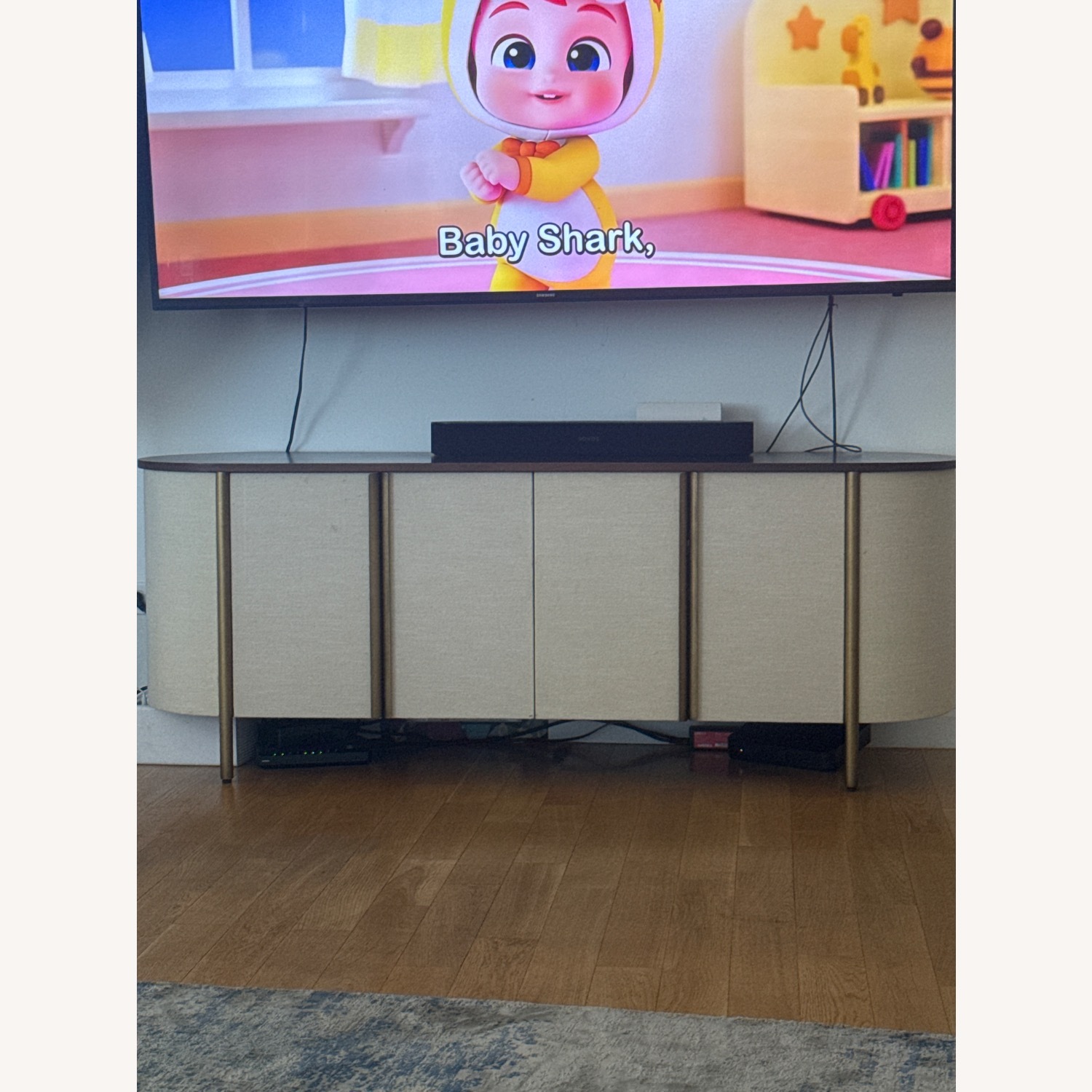 Crate & Barrel Avedore Natural 64" Media Console - image-1