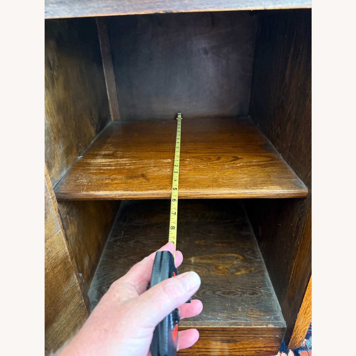 Vintage Art Deco Oak Sideboard Buffet Server - image-10