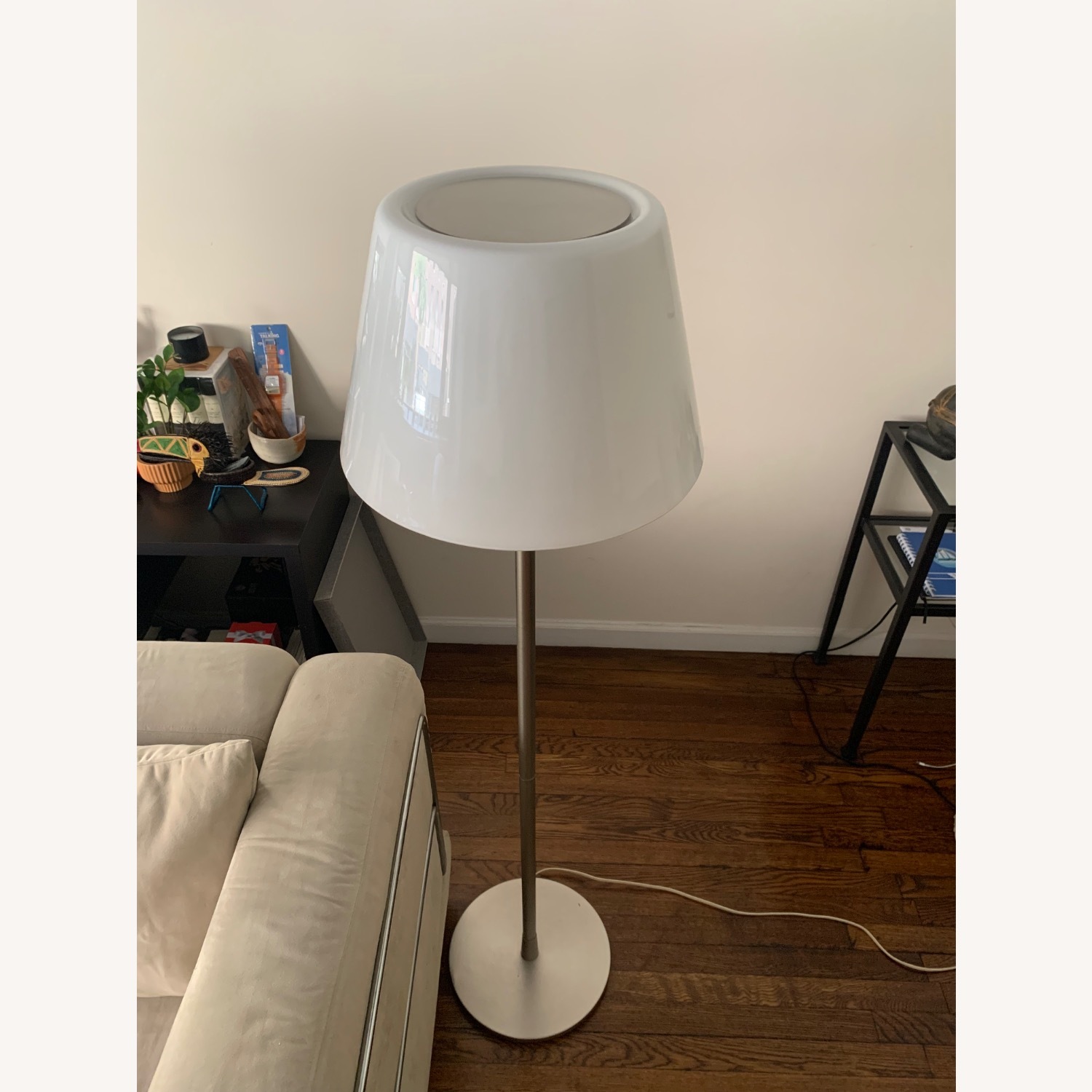 IKEA STOCKHOLM フロアライト STOCKHOLM 2025 floor lamp, white textile/brass plated, 63