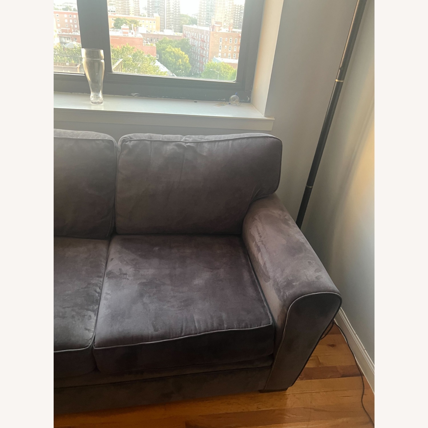 Raymour & Flanigan Blue Artemis II Sectional - image-4