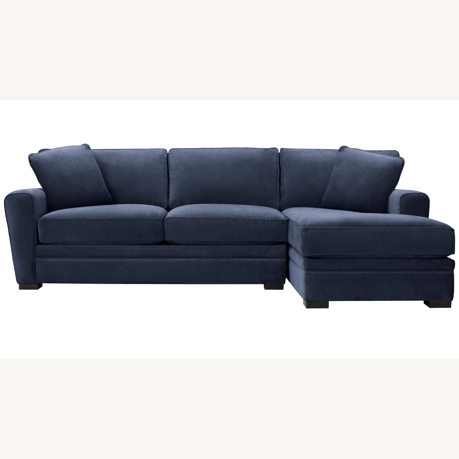 Raymour & Flanigan Blue Artemis II Sectional - image-6