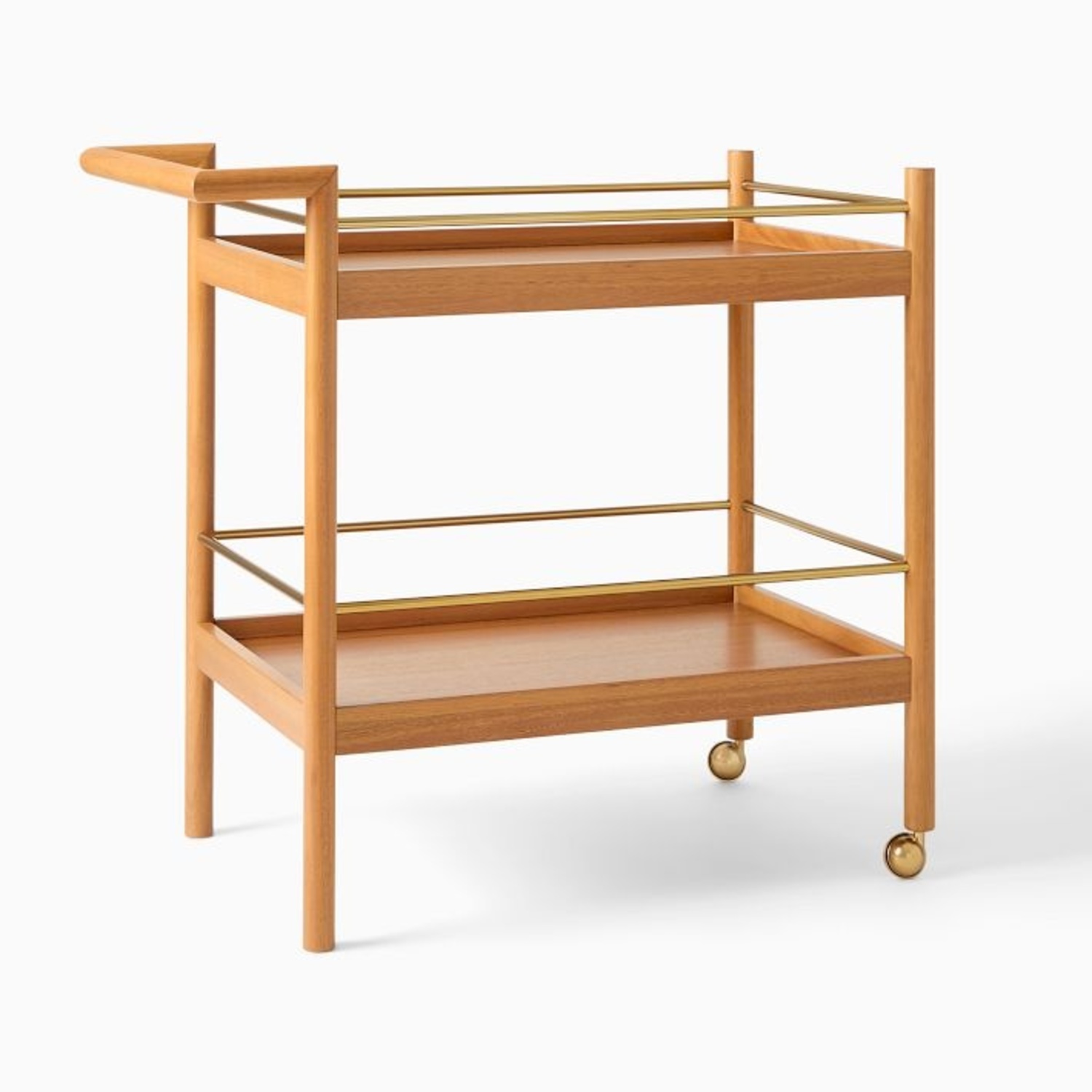 West Elm Mid-Century Modern Bar Cart - image-0