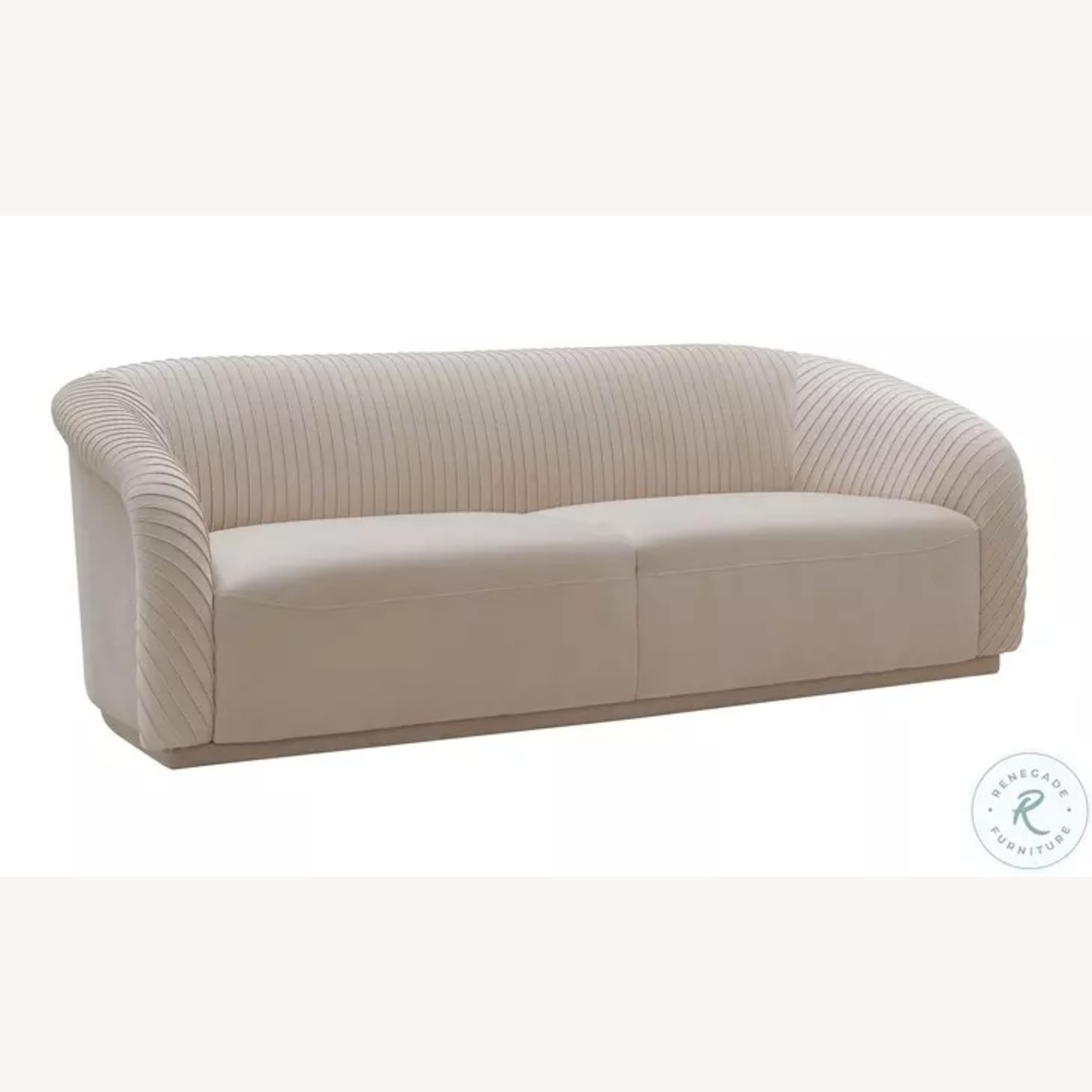 TOV Furniture Elegant Cream Pleaded Sofa - image-8