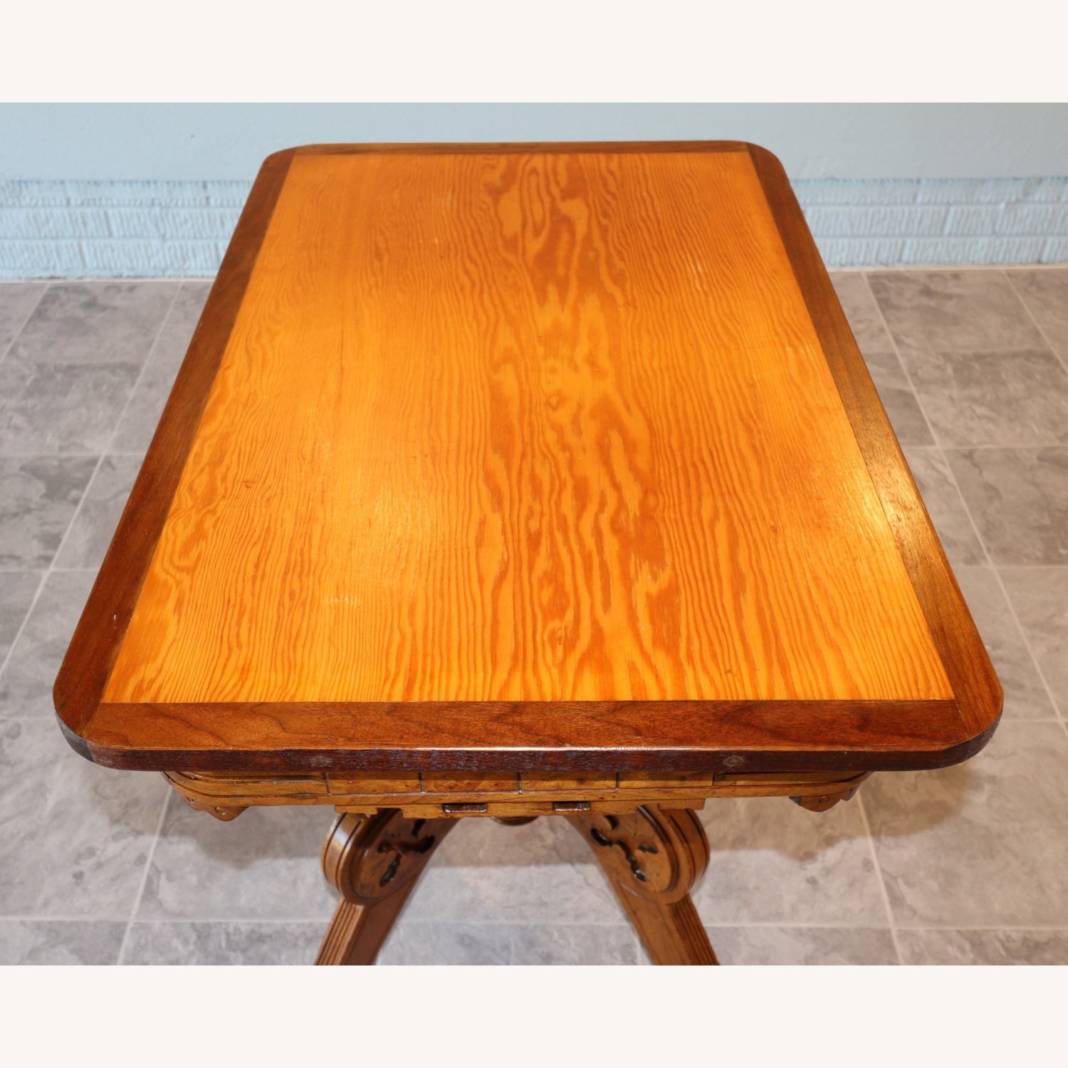 Victorian Revival Flip-Top Game Table - image-14