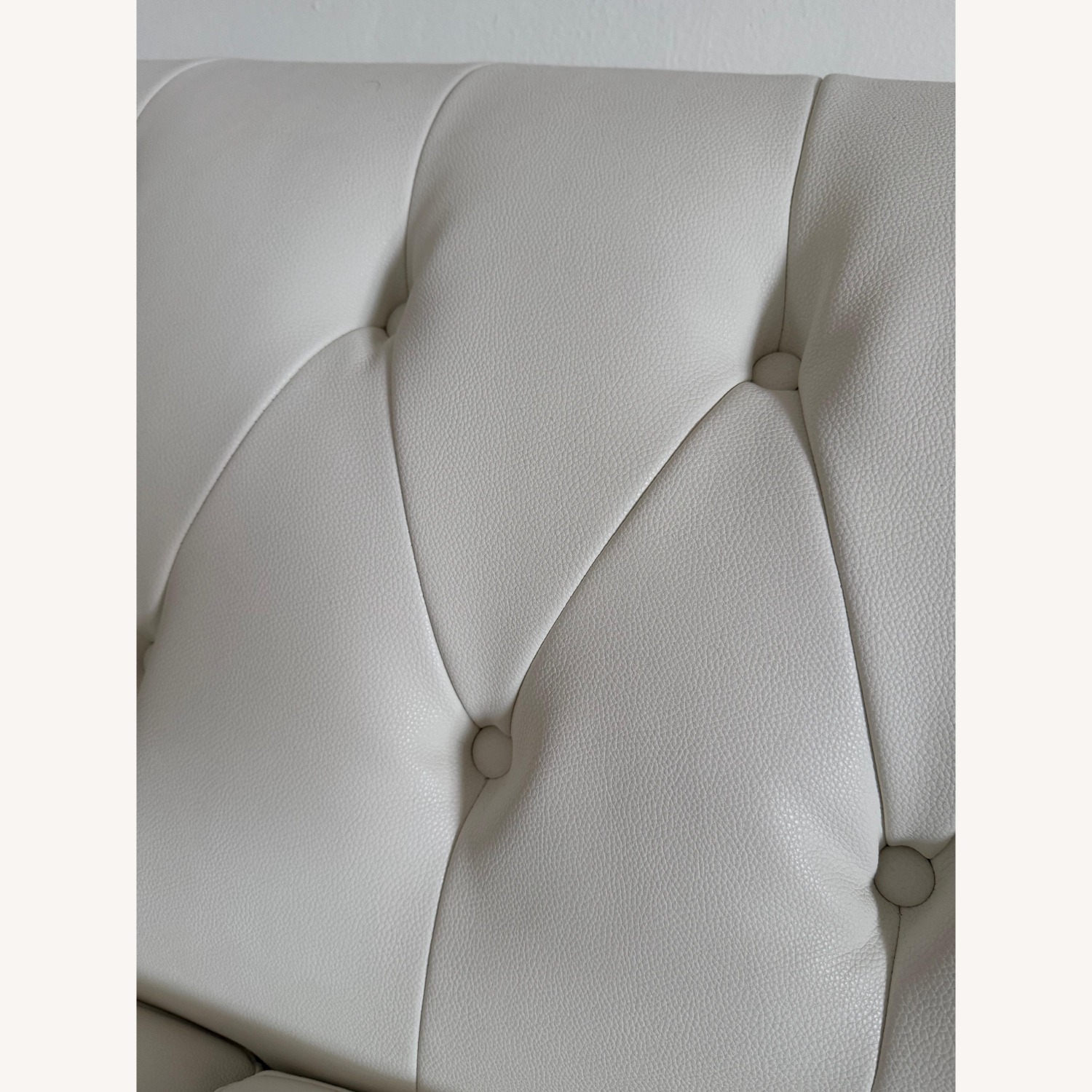 Luxury White Tufted Sofa Nailhead Trim - image-8