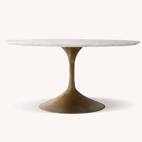Used Aero Stone Round Dining Table for sale on AptDeco