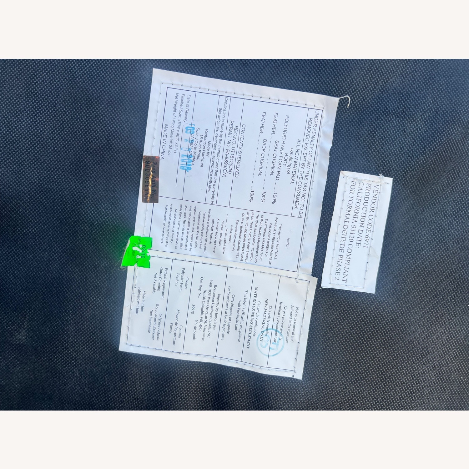 Restoration Hardware Cavalo Leather Cloud Couch - image-7