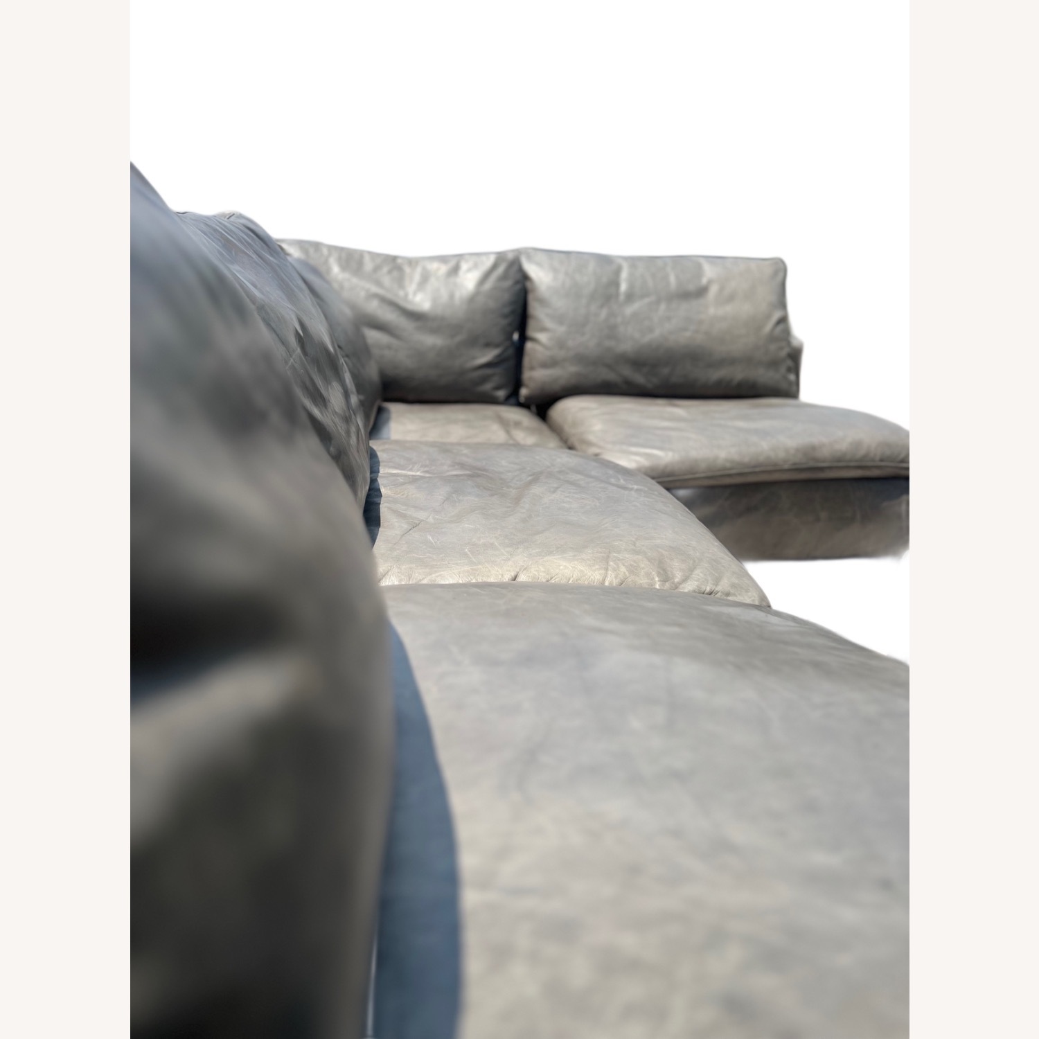Restoration Hardware Cavalo Leather Cloud Couch - image-6