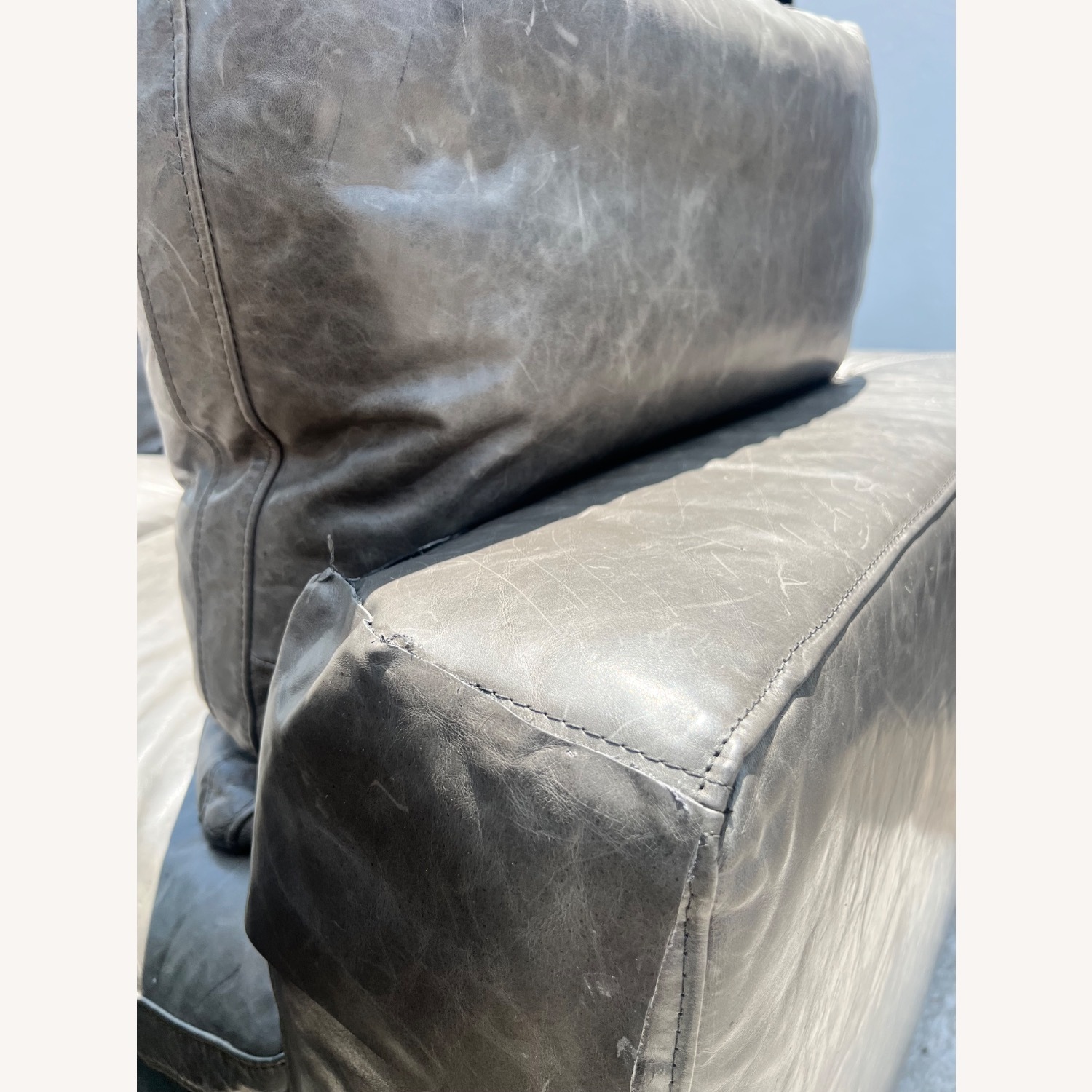 Restoration Hardware Cavalo Leather Cloud Couch - image-8