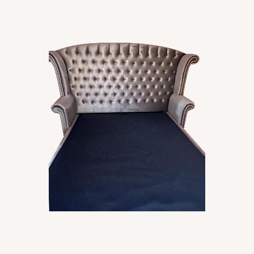 Used Deanna Coaster Gray Metallic Ulpostery Headboard for sale on AptDeco
