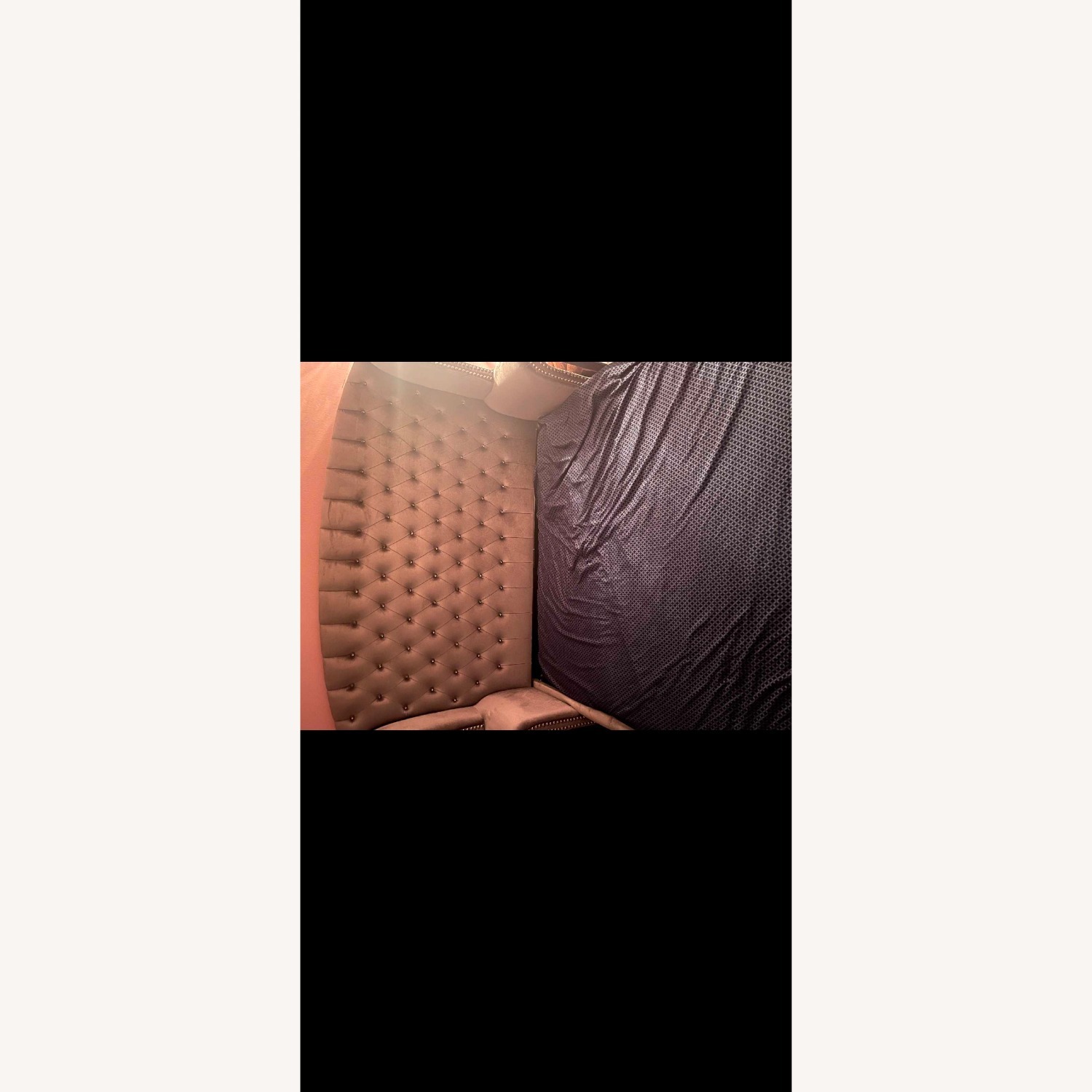 Deanna Coaster Gray Metallic Ulpostery Headboard - image-6