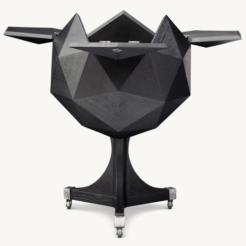 Used Restoration Hardware Polyhedron Bar Cart for sale on AptDeco