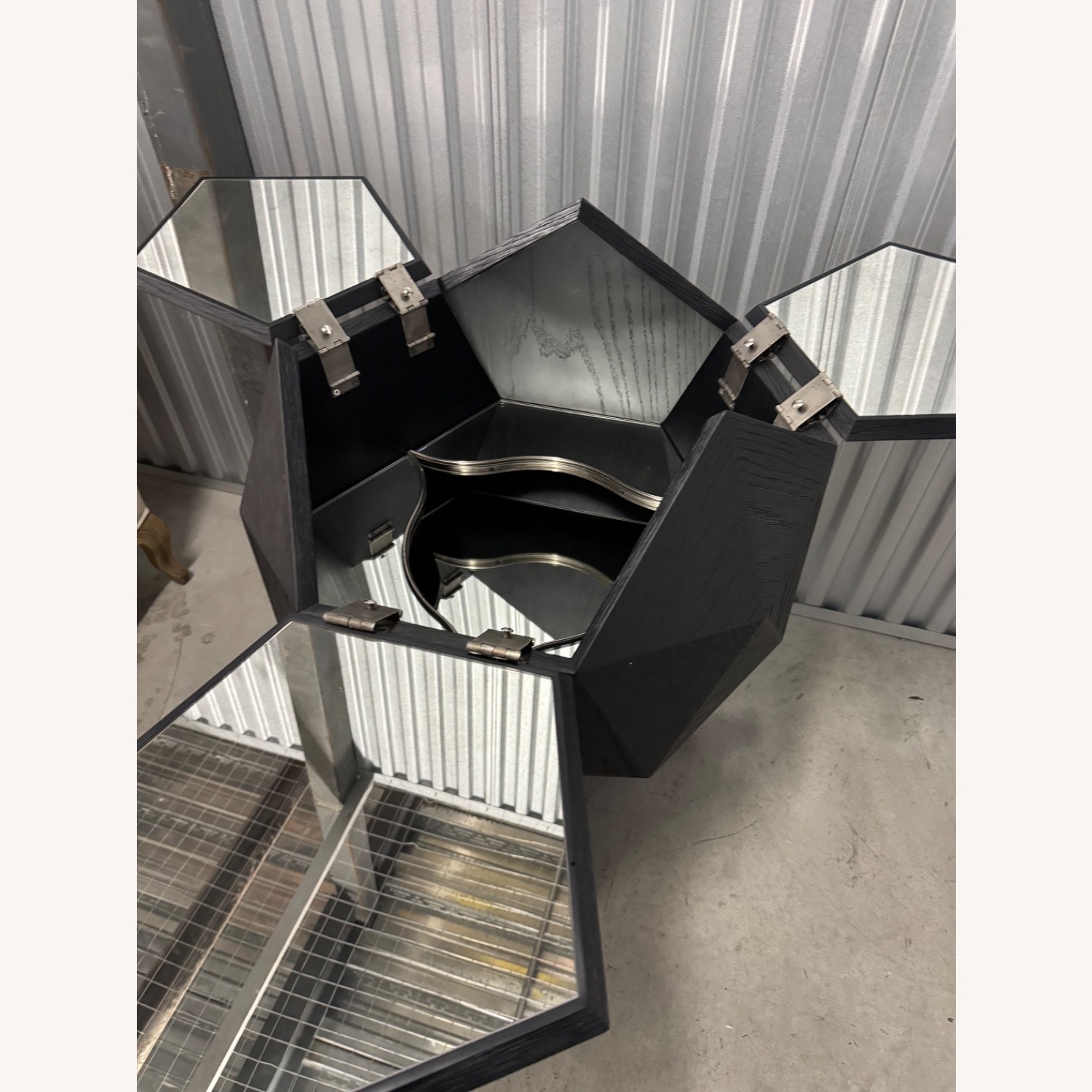 Restoration Hardware Polyhedron Bar Cart - image-6