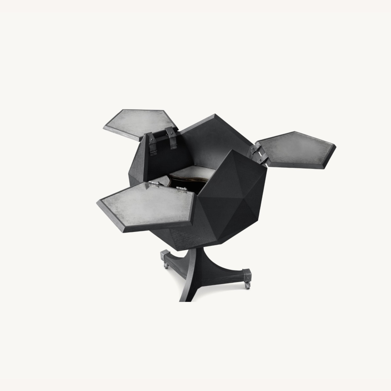 Restoration Hardware Polyhedron Bar Cart - image-1