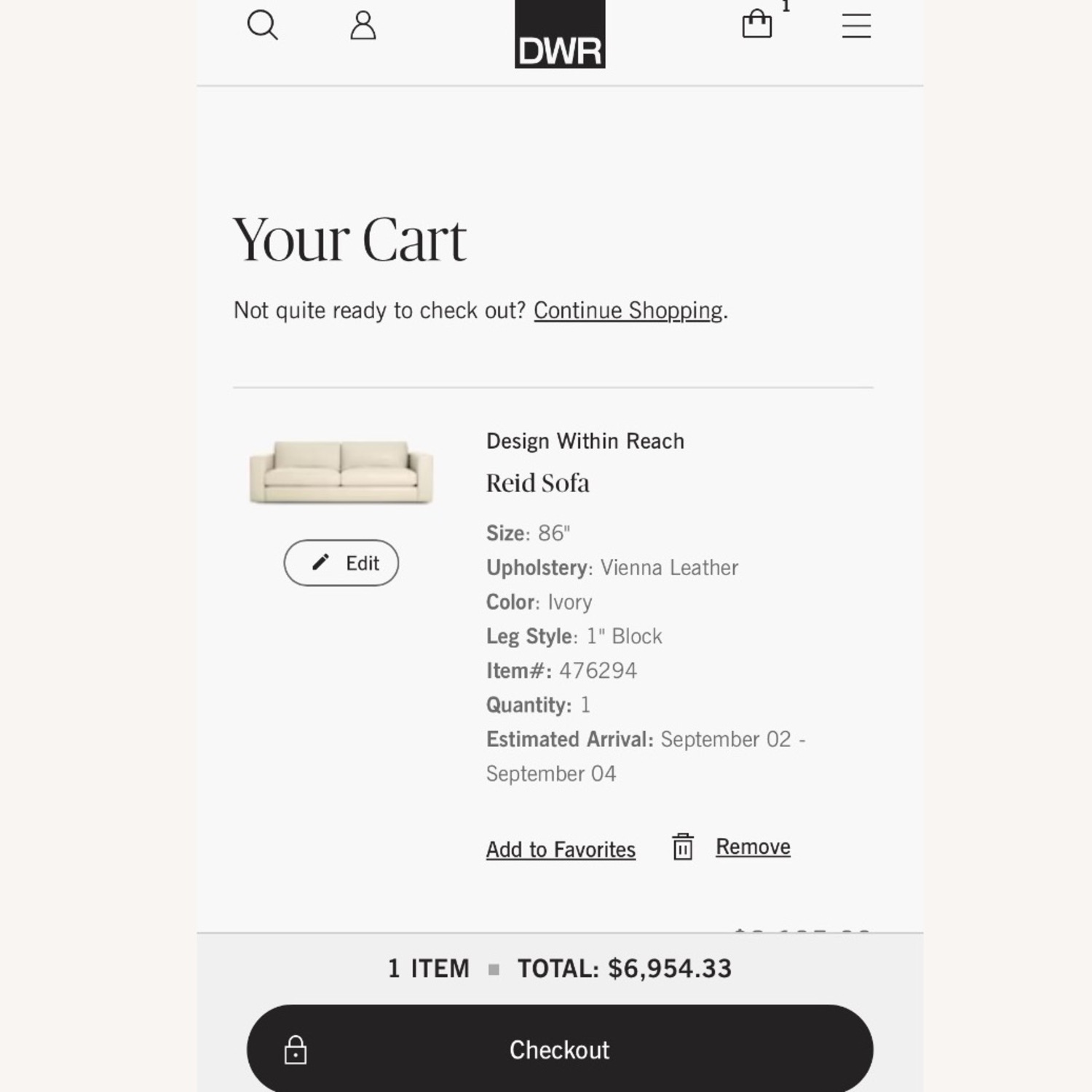 Reid Leather sofa  - image-4