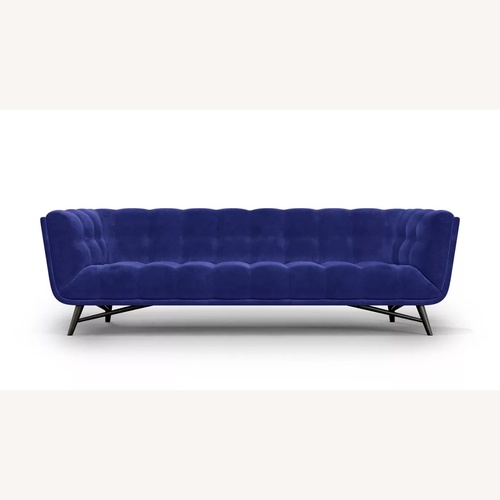 Used Roche Bobois Lelievre Blue Sofa  for sale on AptDeco