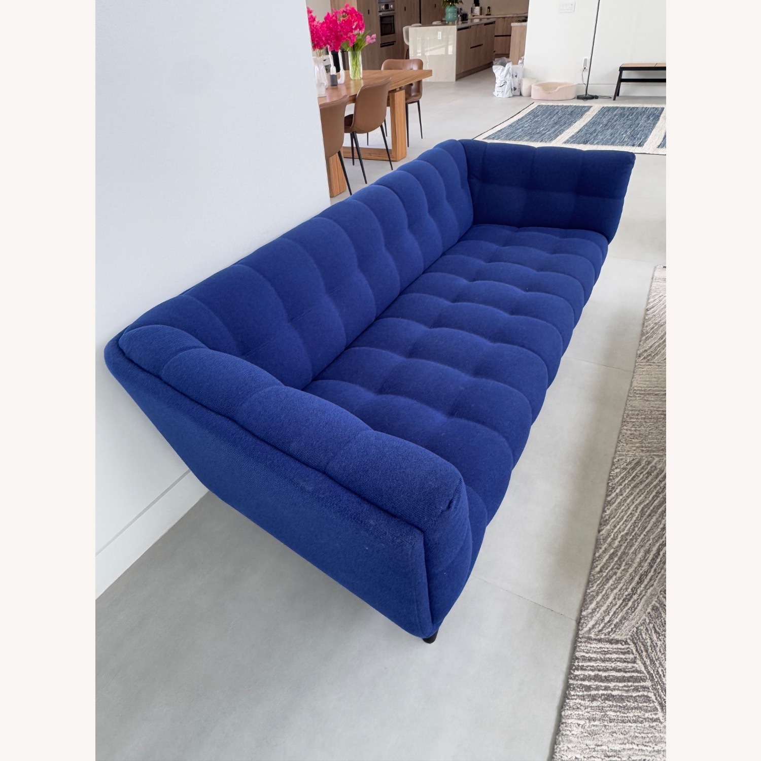 Roche Bobois Lelievre Blue Sofa - image-3