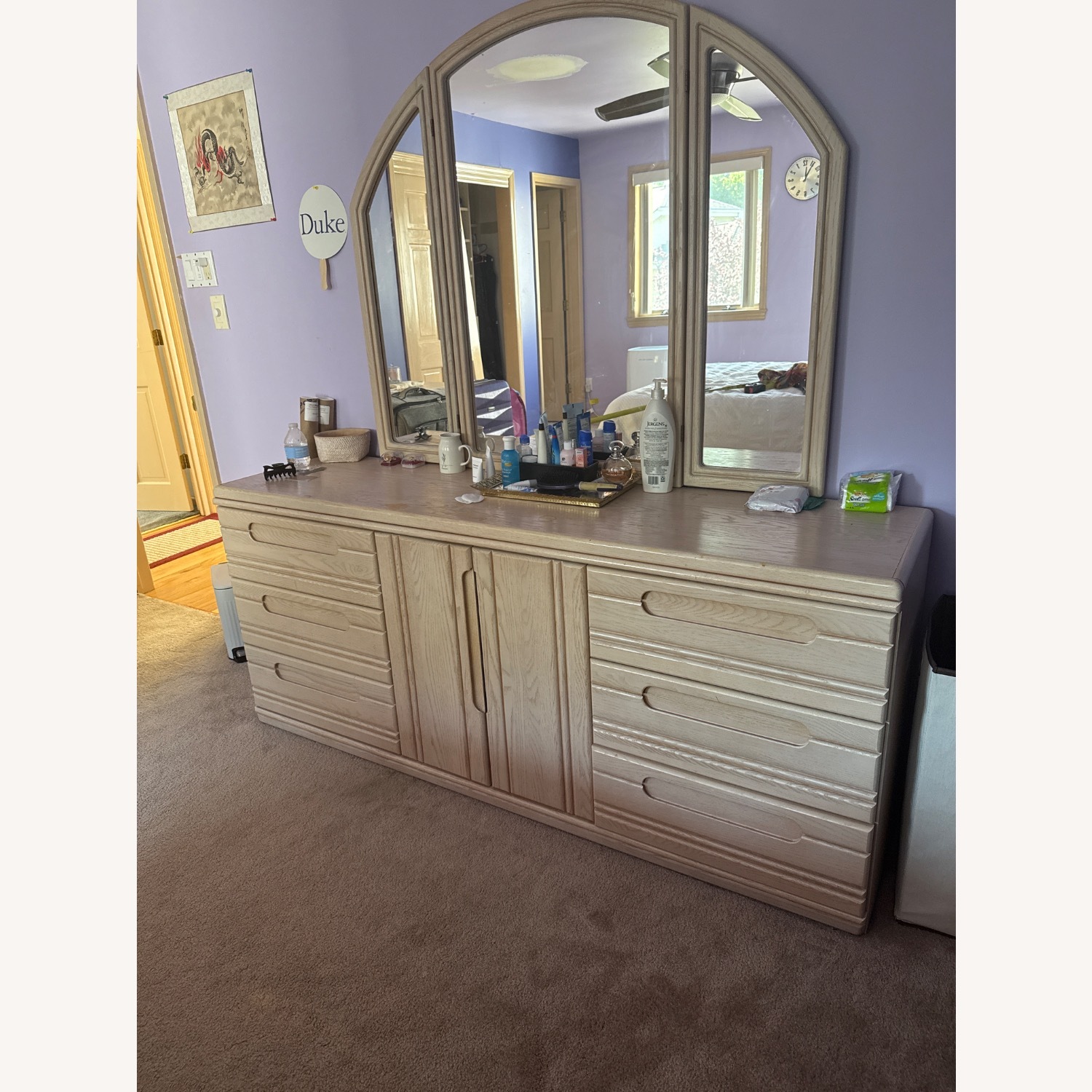 Premium 90s Wood Dresser - image-2