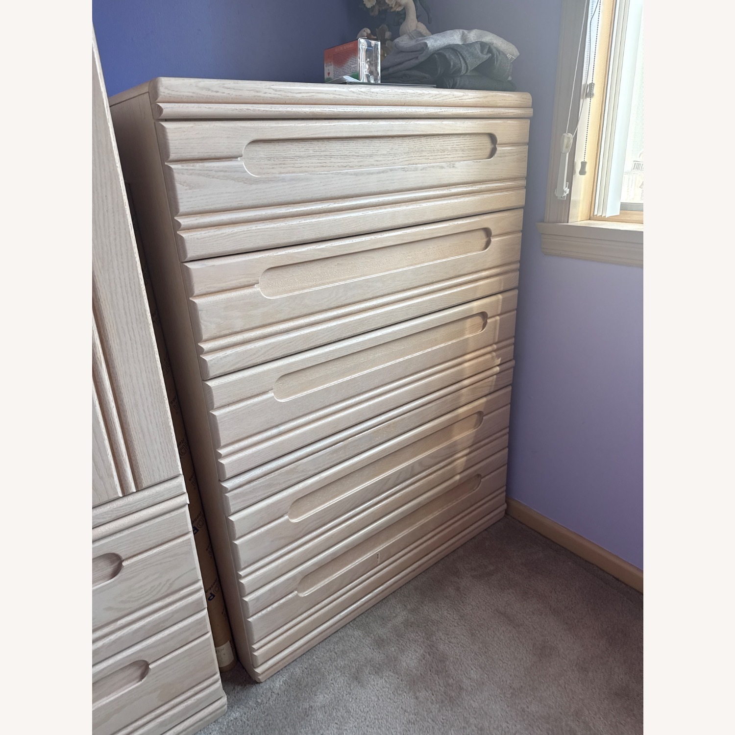 5 Drawer Chest Solid Wood  - image-2