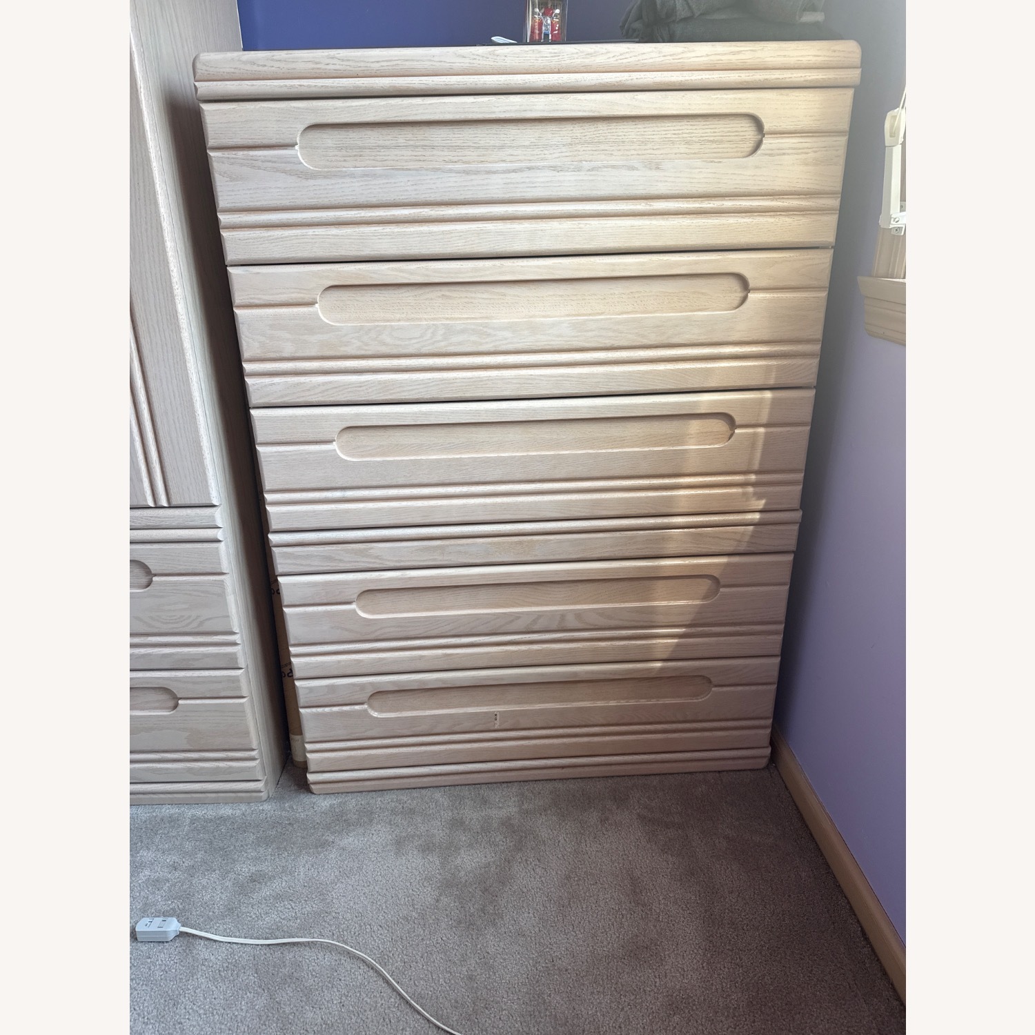 5 Drawer Chest Solid Wood  - image-1